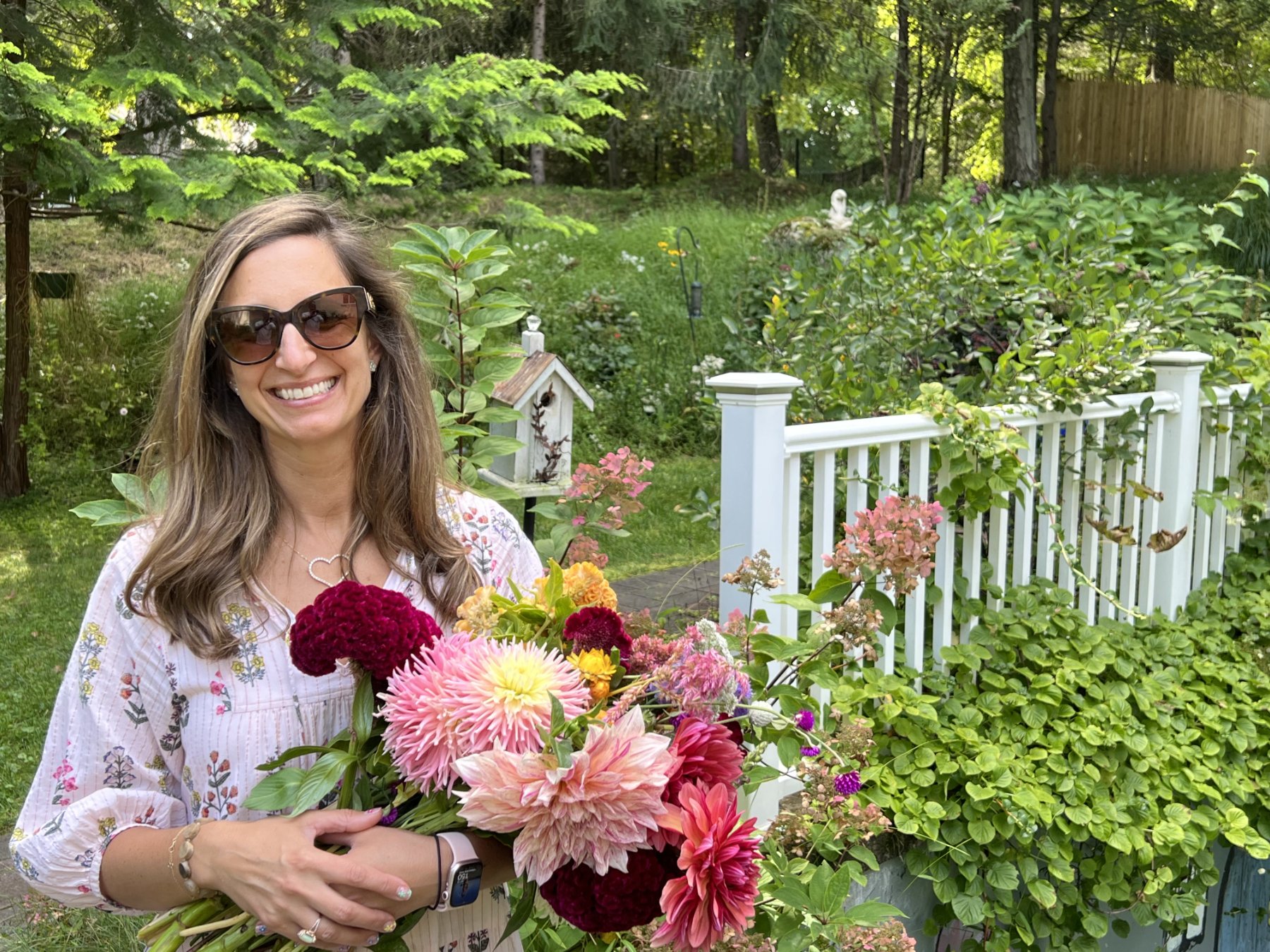 Arms full of blooms