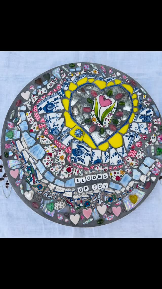 My handmade Blooms of Joy mosaic